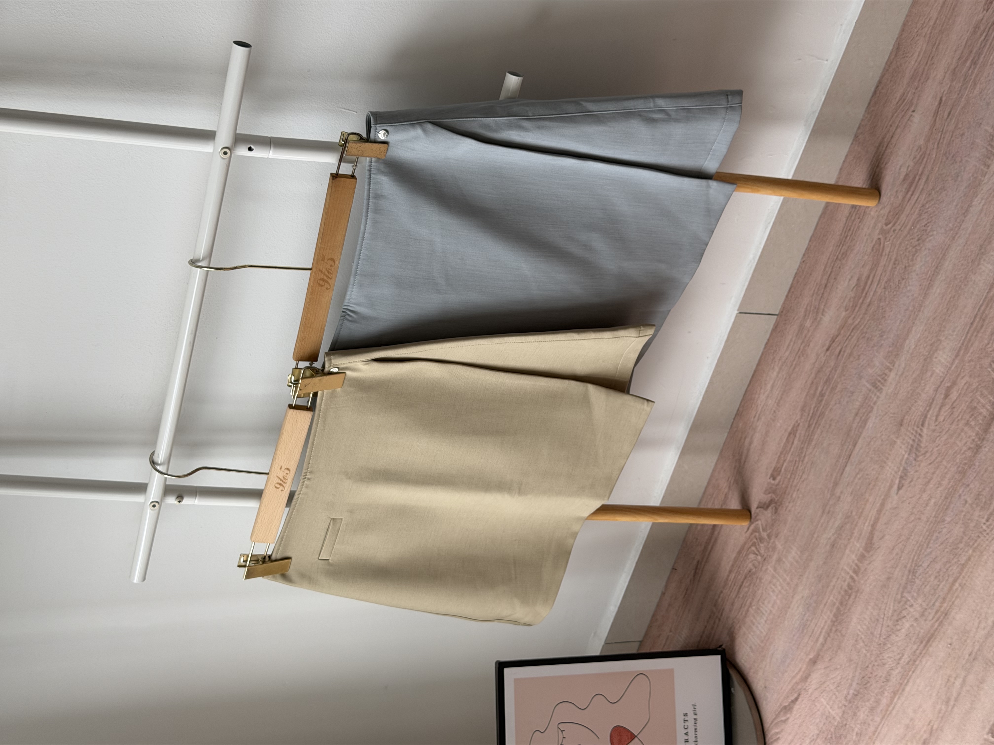 S2050 A Line Skort - Khaki & Blue