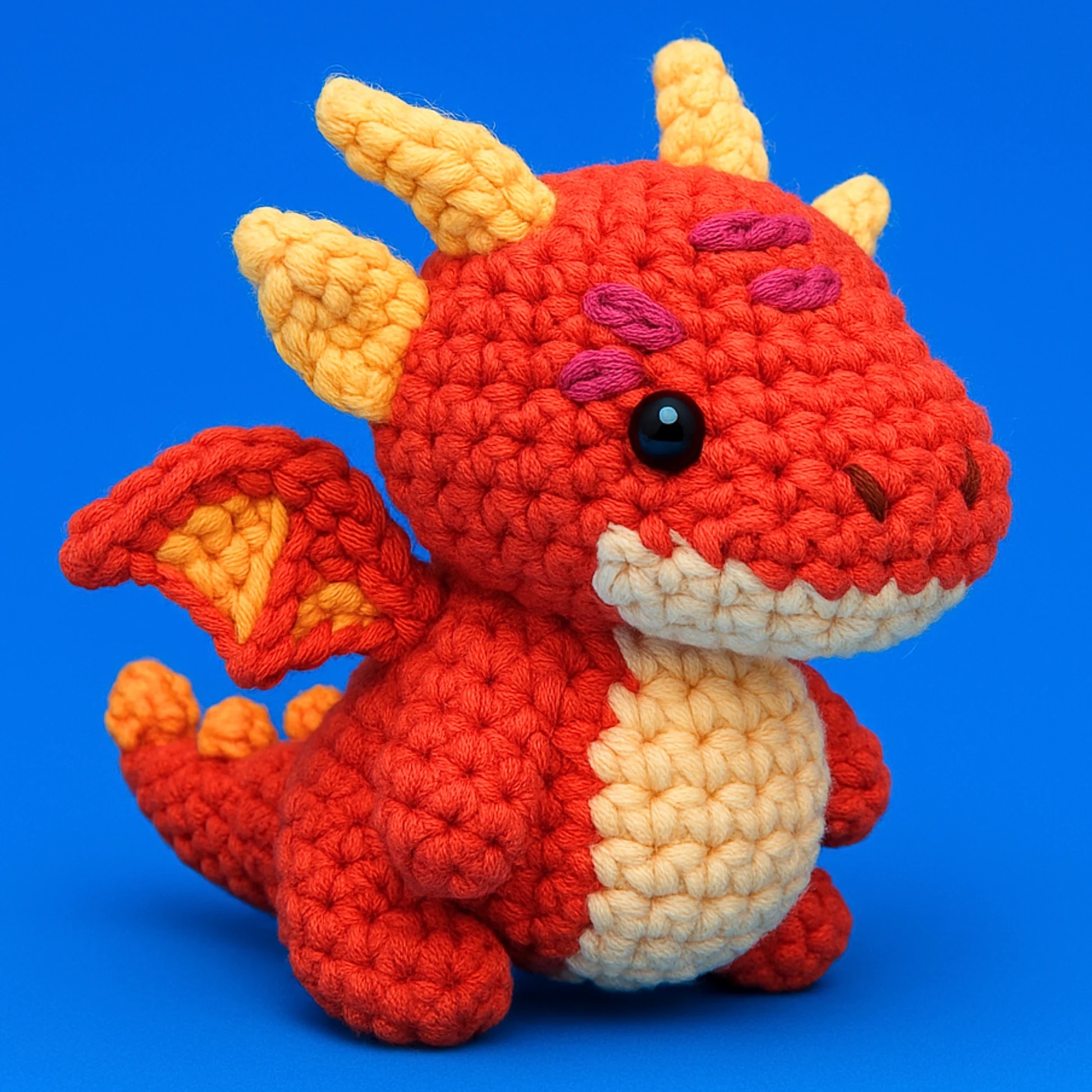 📦訂購 美國代購 Mini Crafts Blazer The Fire Dragon Crochet Kit DIY 噴火龍針編織裝飾套裝 