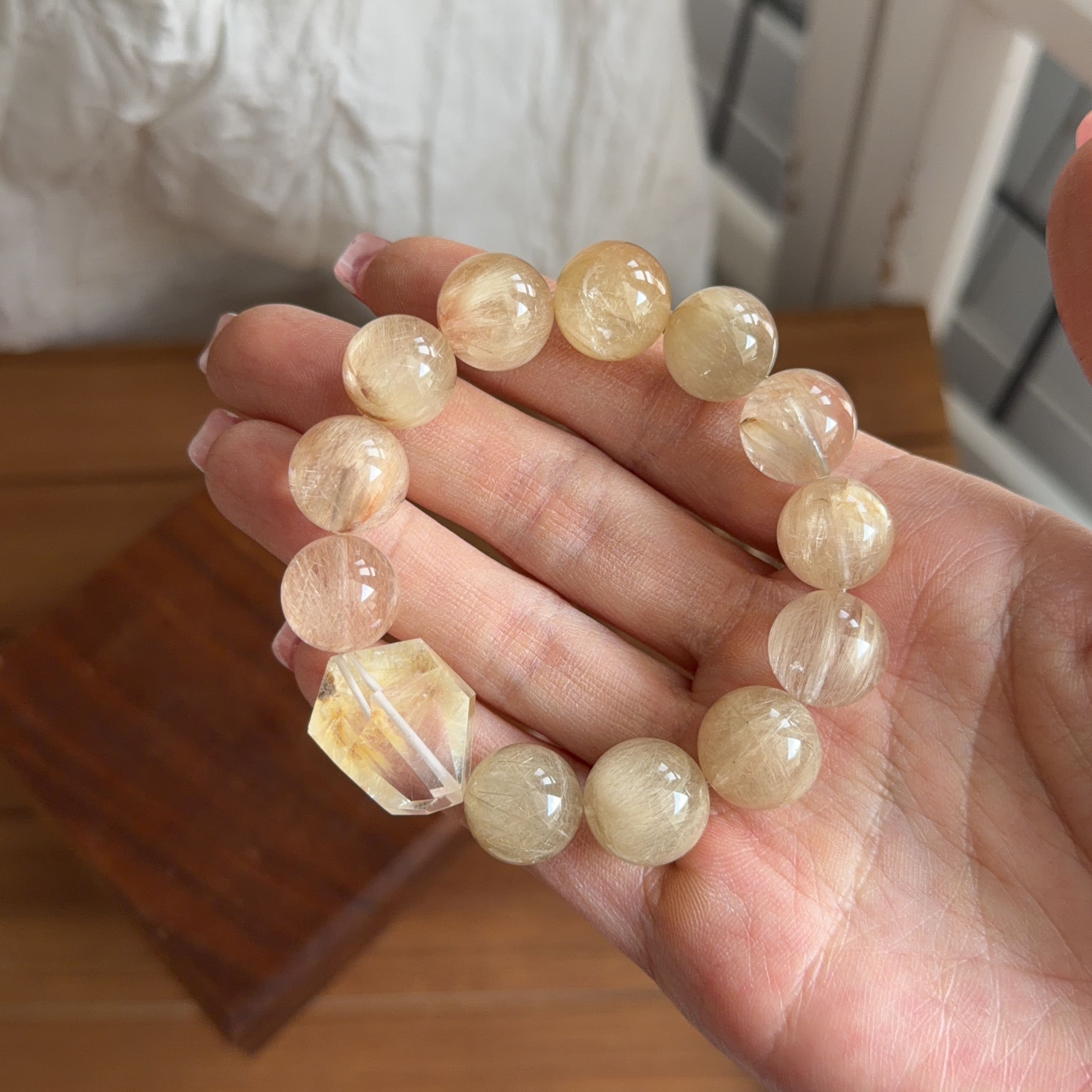 蝴蝶髮兔毛手串