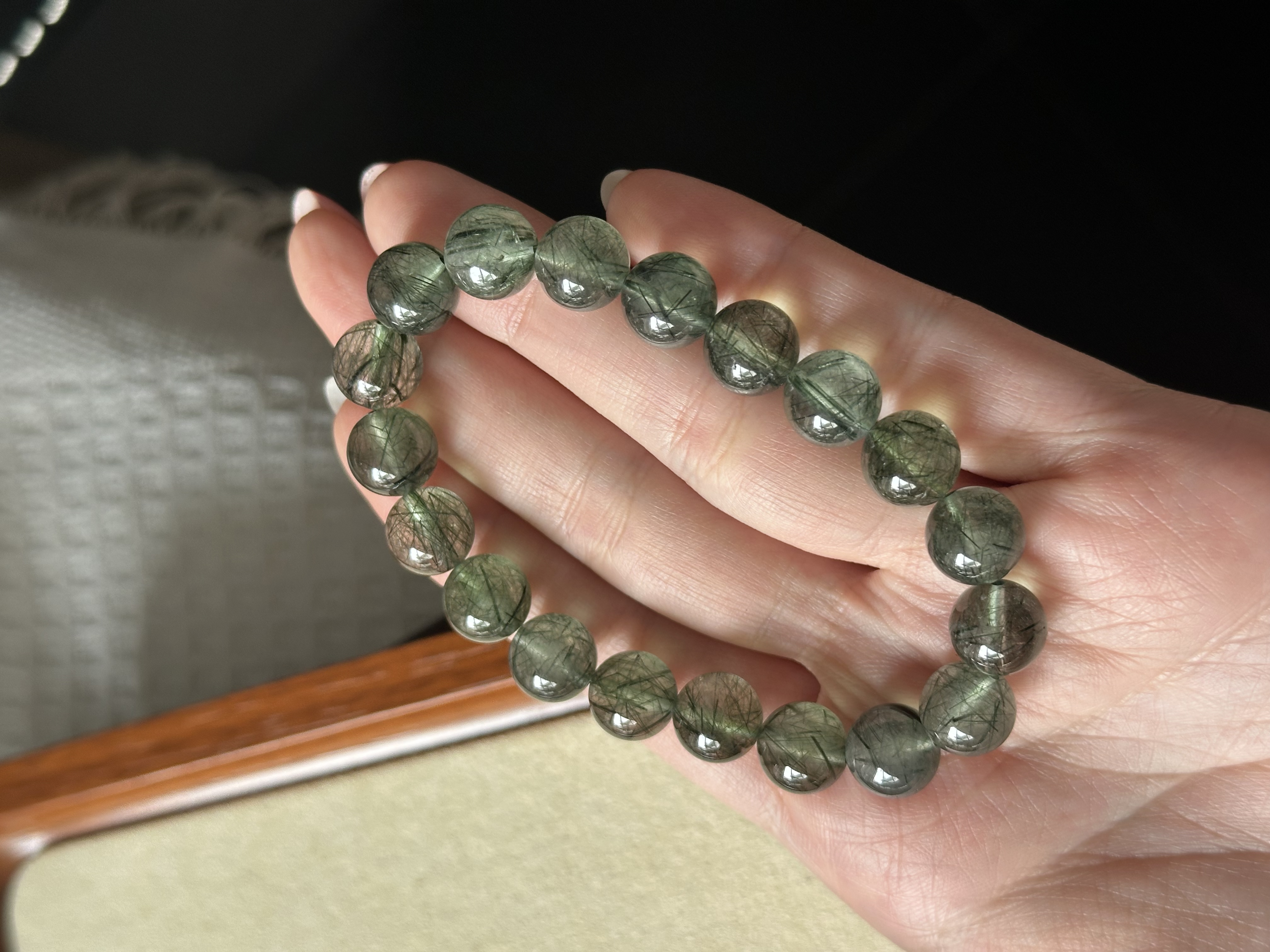 高货绿发晶 ｜ High grade Green Rutile 10mm+ 