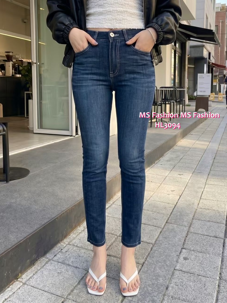 HL3094 韓國🌼Howluk深藍slimcut牛