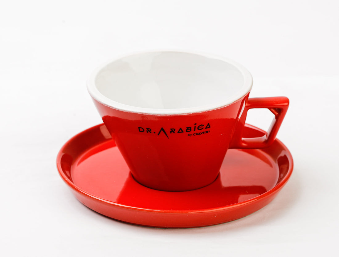 Dr. Arabica Professional Series - Cappuccino 180ml & 250ml Cup & Saucer TML05, TML06 & TML07 with Gift Box