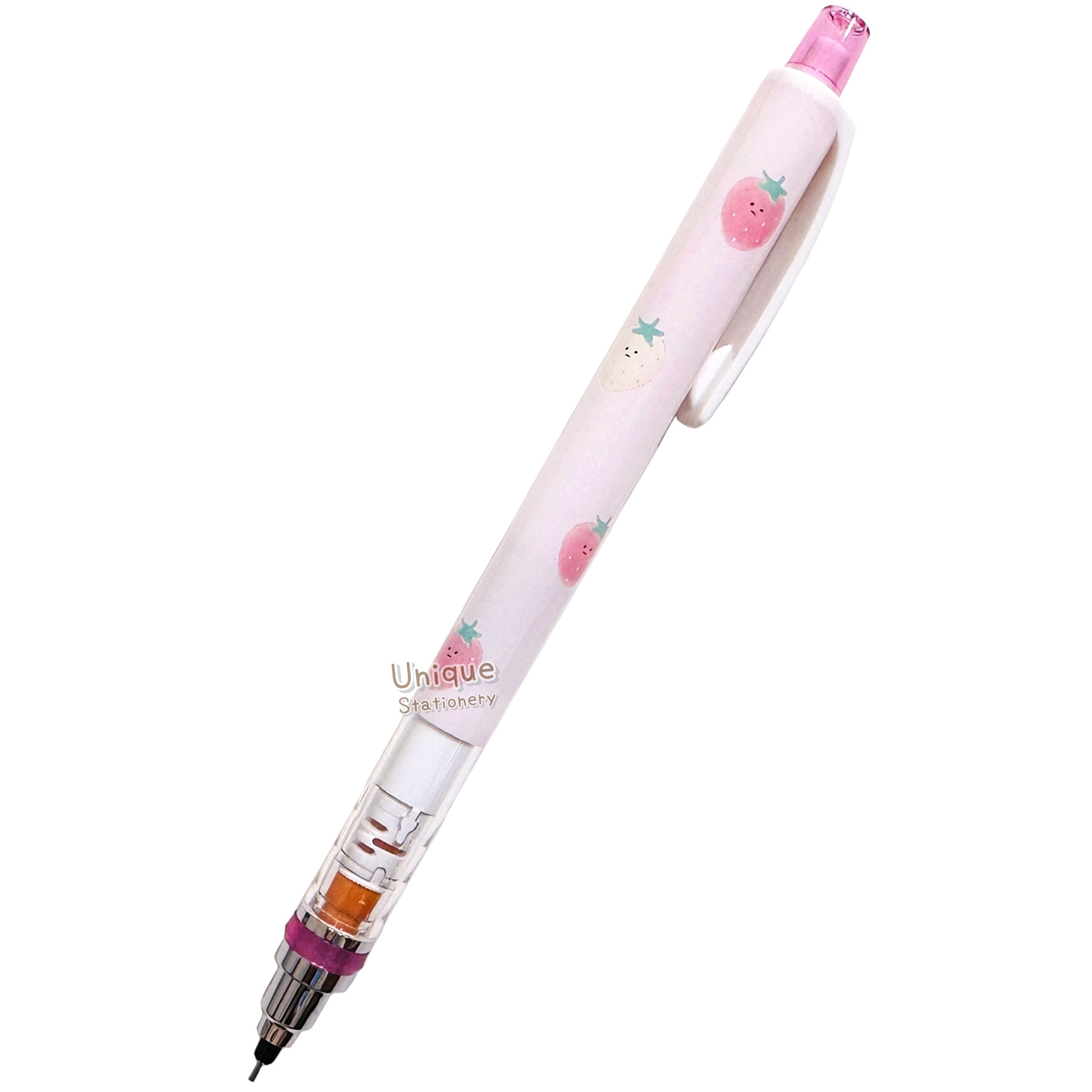 現貨｜Juicy na Ichigo 士多啤梨 日版 Uni KURU TOGA 0.5mm 不斷芯旋轉自動 鉛芯筆 (228374)