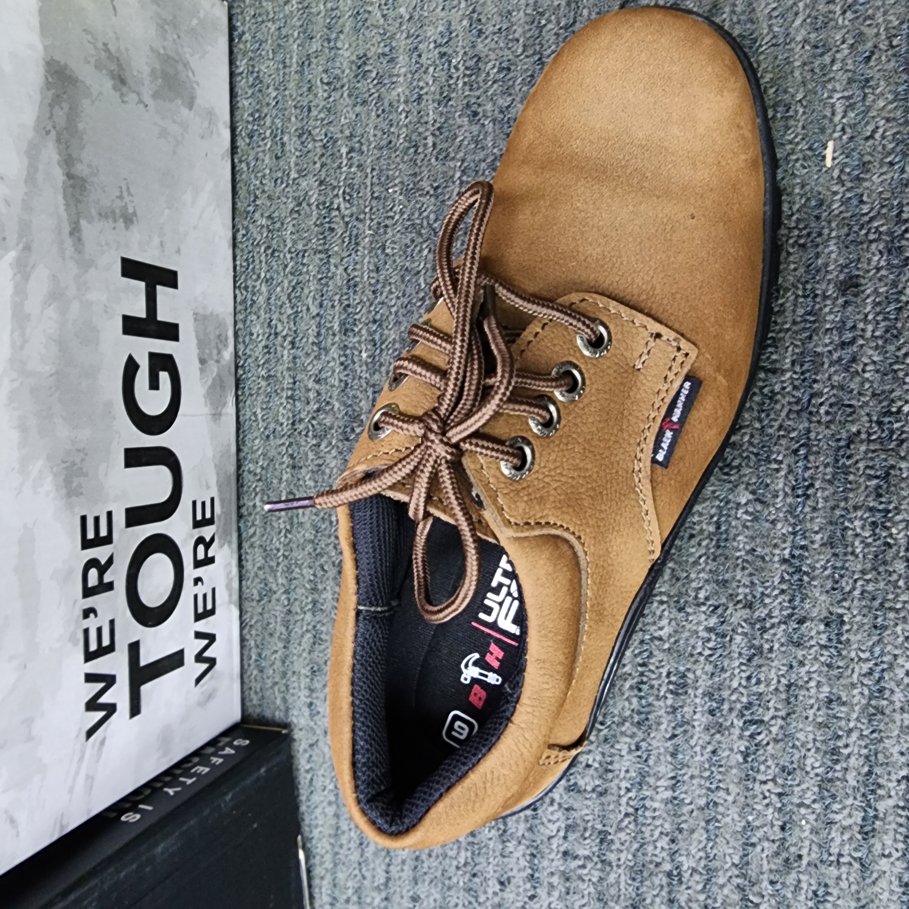 Black Hammer 2000 Series Low cut Lace up Safety Shoes BH2881 Kasut Keselamatan