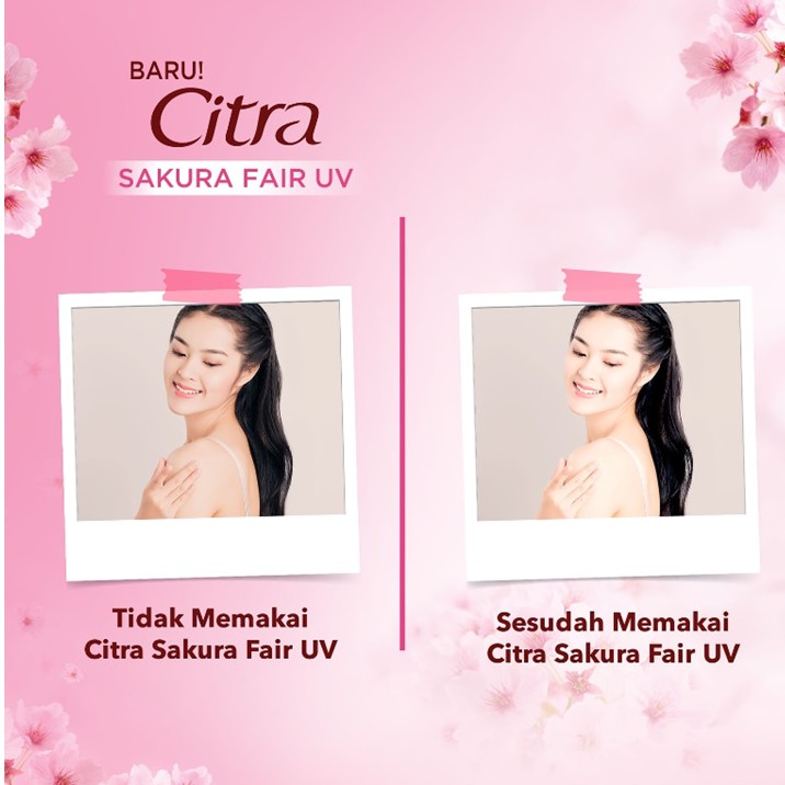 Citra Hand & Body Lotion UV Lotion Radiant Glow Pearl (Pink) 110ml, 210ml