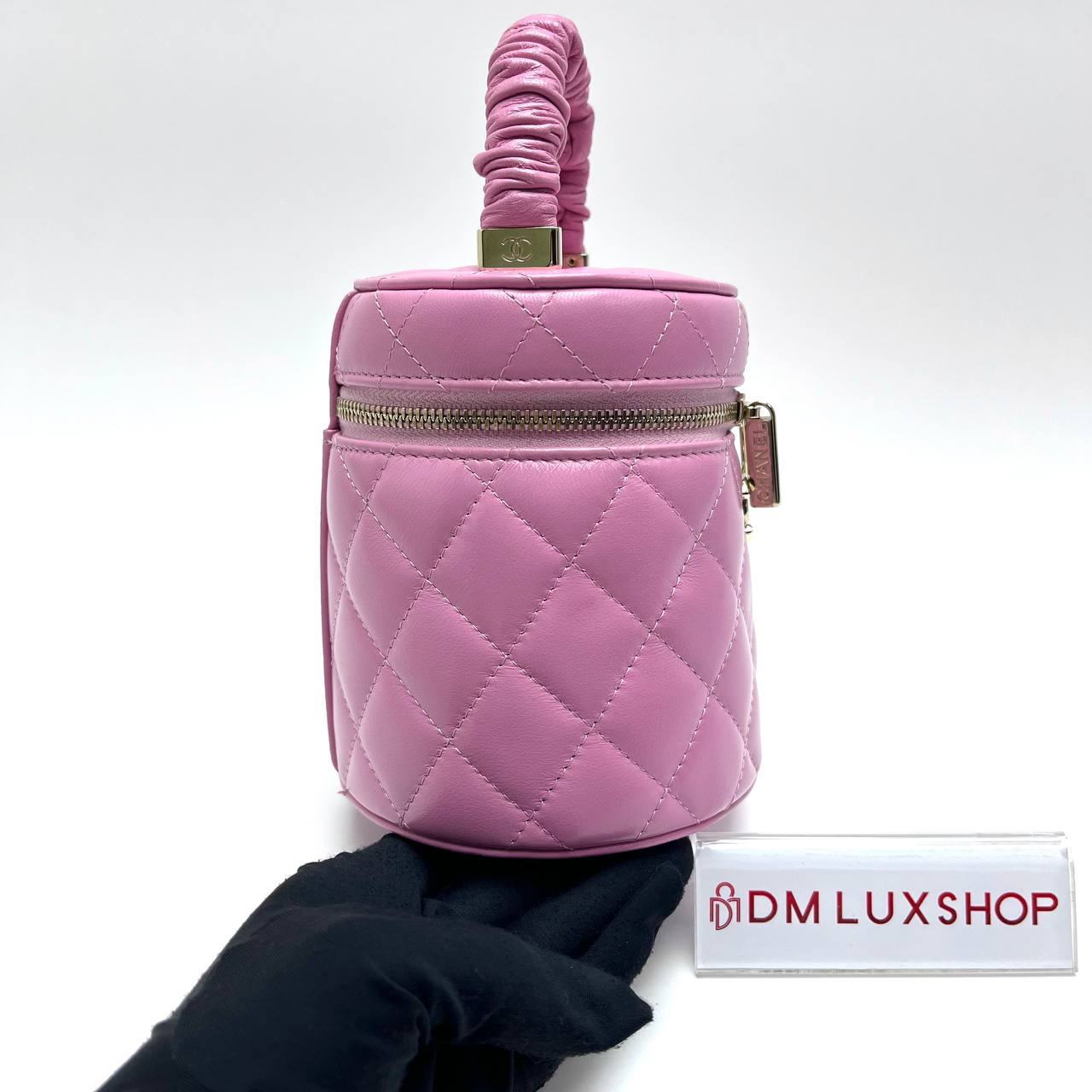 Chanel Pink CC Vanity Case GHW (Serial 32, Y: 2022)