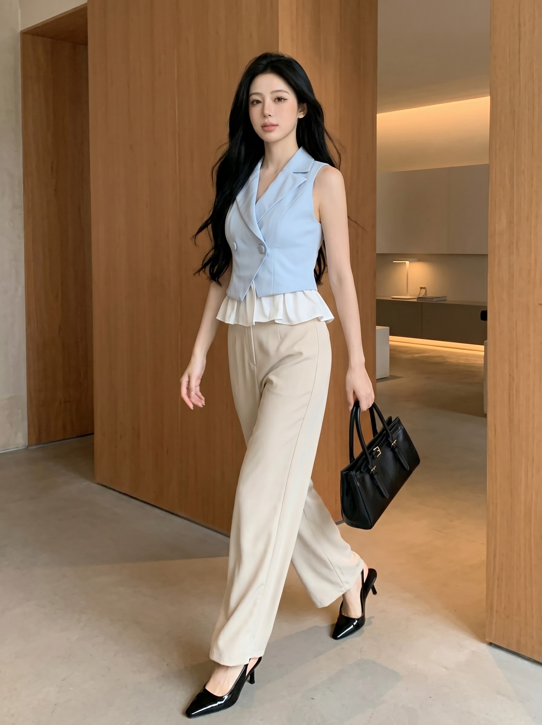 Elegant Edge Vest Top M203