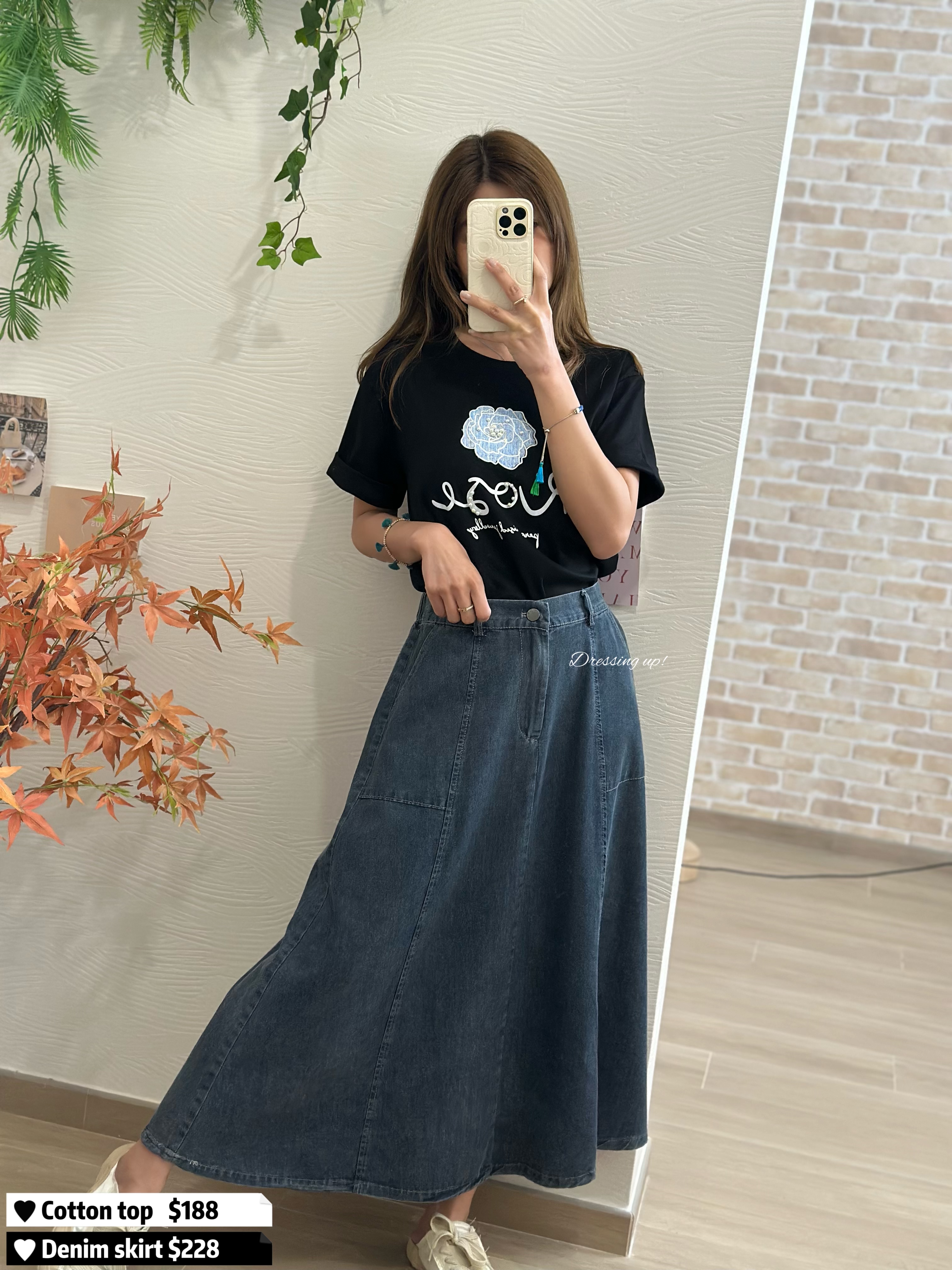 𝗪𝗲𝗲𝗸𝗲𝗻𝗱 𝗗𝗲𝗻𝗶𝗺｜牛仔半截裙