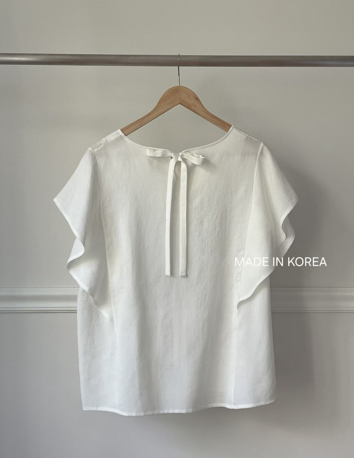 G6277 韓國🇰🇷ruffle後蝴蝶top