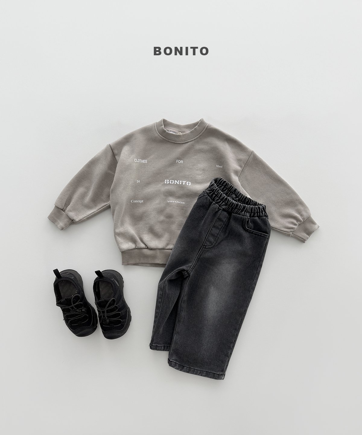 Bonito | Fog Pigment Sweatshirt (+Adult)