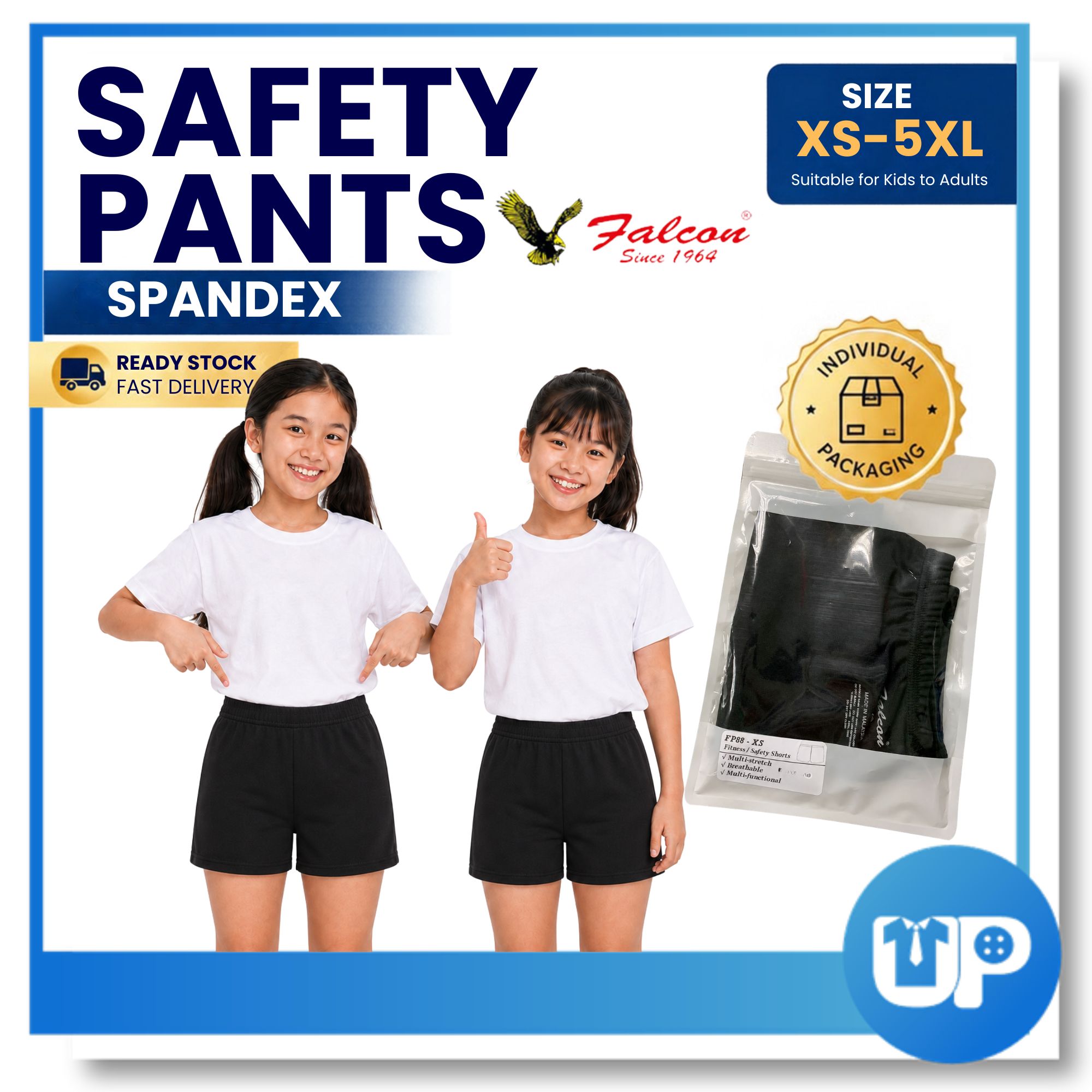 FALCON Seluar Keselamatan Safety Pants/ Sukan Multistretch Spandex 超厚伸缩透气安全裤 / 操裤
