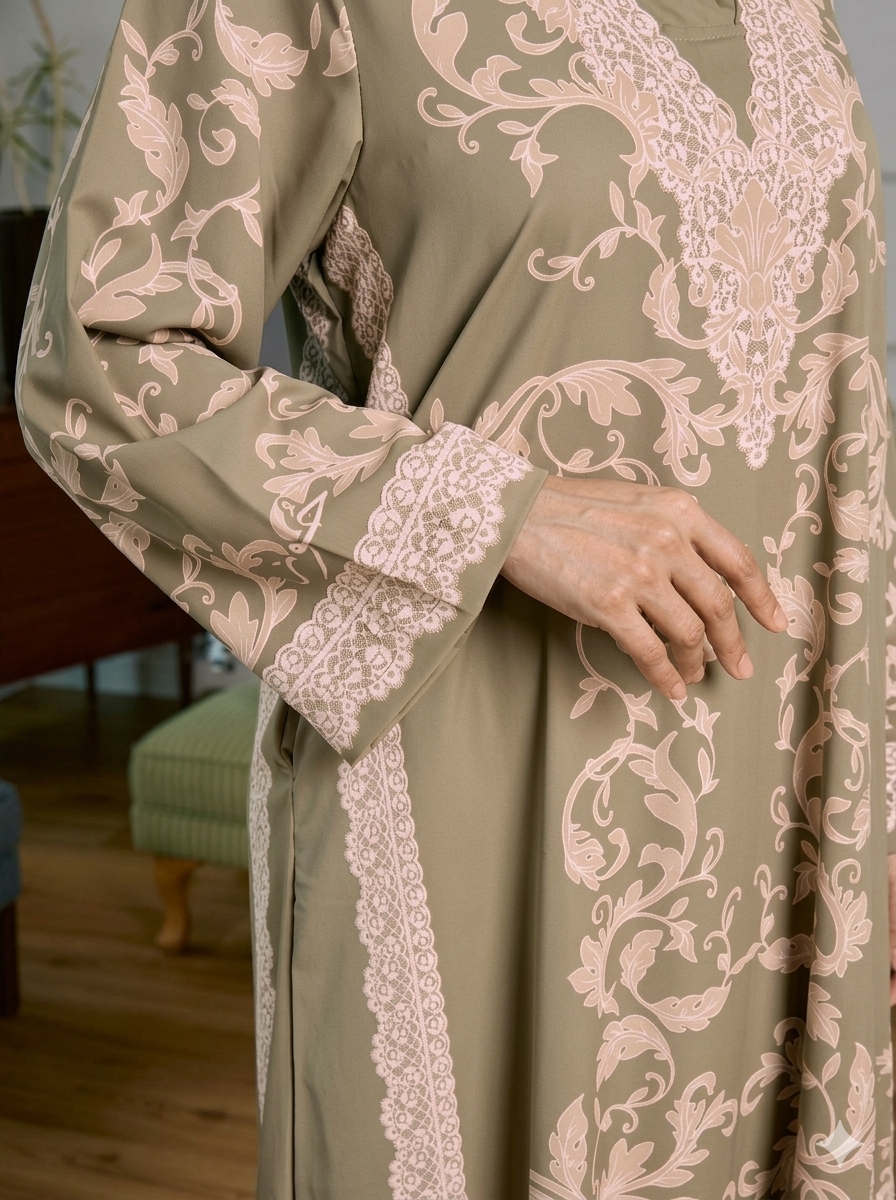 EGYPTIAN - CEMPAKA in OLIVE BEIGE