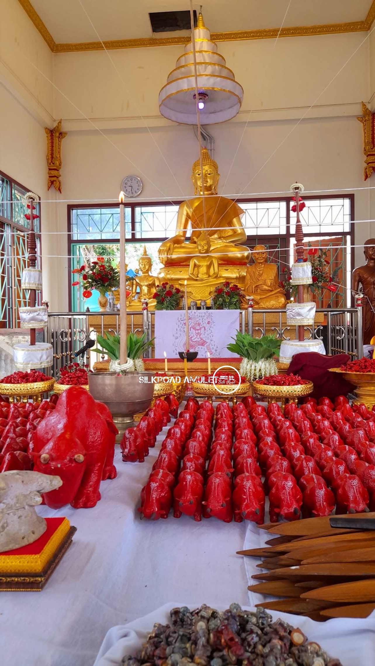 具有反彈符管力量的弓箭牛🪞🦬🏹 龍婆披贊 佛曆2565  派也告勒達辣夢冠  第一期  弓箭牛 附全高清防水殼｜師父親寫四大元素符