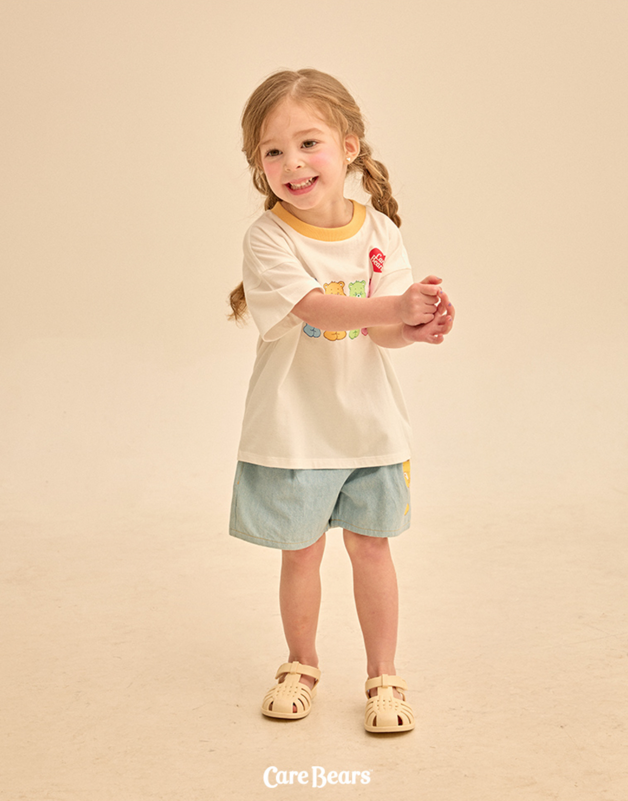 ☀️預訂 韓國直送☀️🇰🇷正版Care Bears小熊印花寬鬆純棉短袖T恤
