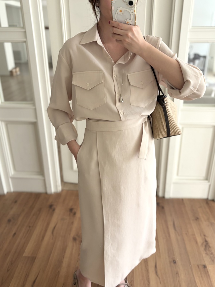 The Colette Wrap Set (Light Beige)