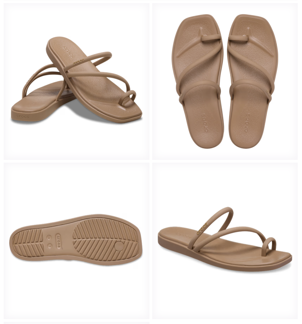 【暴走神鞋】Crocs Women's Miami Toe Loop Sandal - 舒適不磨腳、專利超輕厚底、雨季防水/逛街暴走神鞋