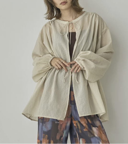 格羅格蘭條紋襯衫  - 2026 流行穿搭  女士襯衫 秋冬時尚穿搭 優雅日常 柔軟舒適 易於配搭 日本直送   #JP-I-260039