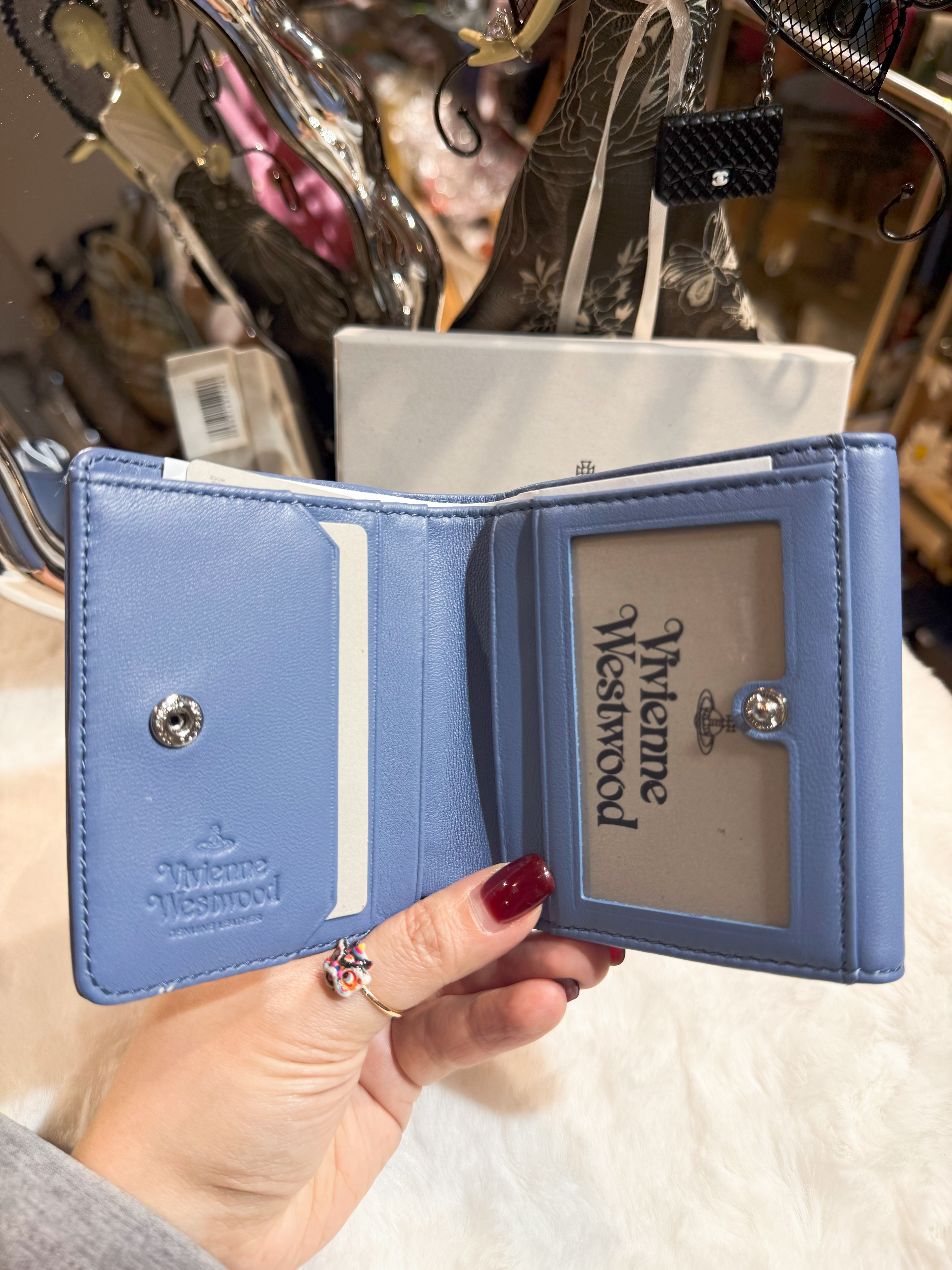 Vivienne Westwood small id wallet no/blue