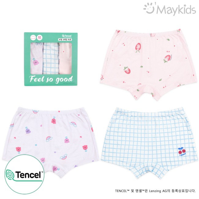 Maykids 天絲內褲三件裝 (Awesome Berry)