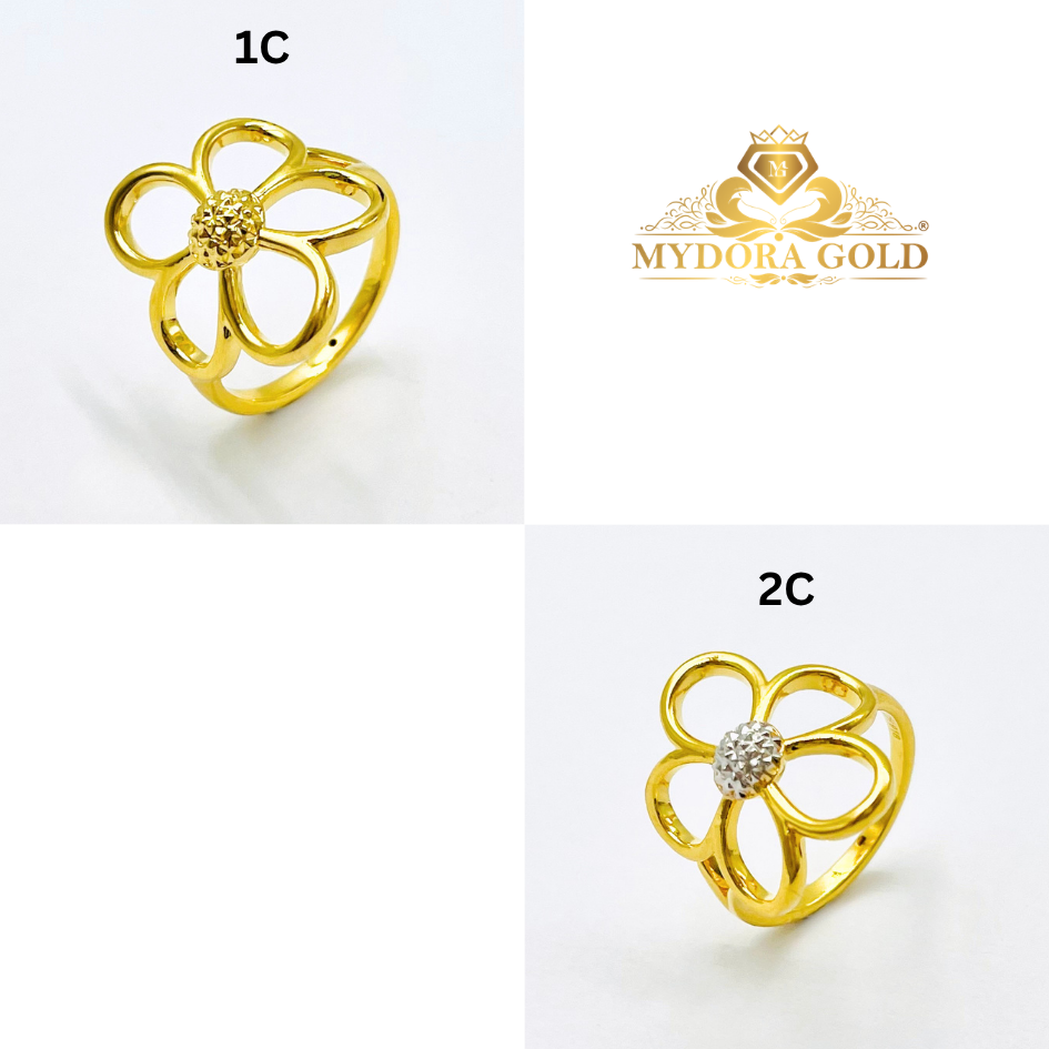 MYDORA Cincin Bunga Daisy Manis (5G) l EMAS 916/22K