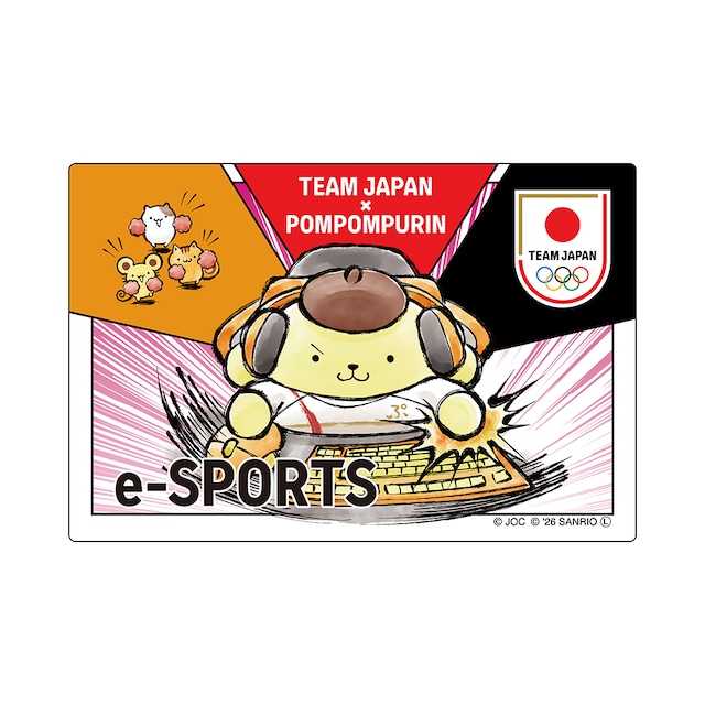 ✨商品代購服務需補運費✨TEAM JAPAN x 布甸狗 貼紙