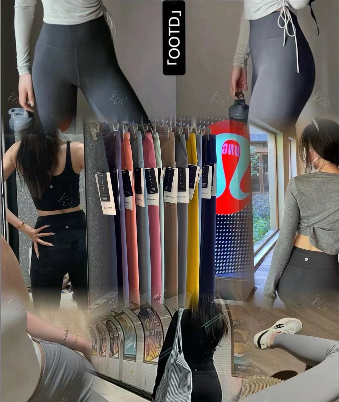 $75件。2件起$65件。lulu 全色系瑜伽褲