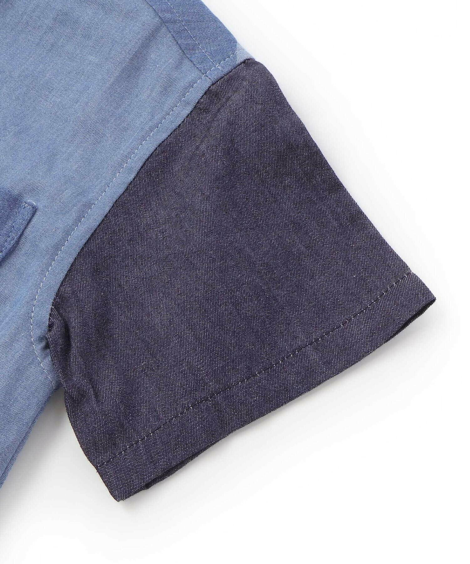 🇯🇵預訂 日本直送🇯🇵Slap Slip x Polo Bcs兩色標誌刺繡口袋撞色拼布短袖恤衫