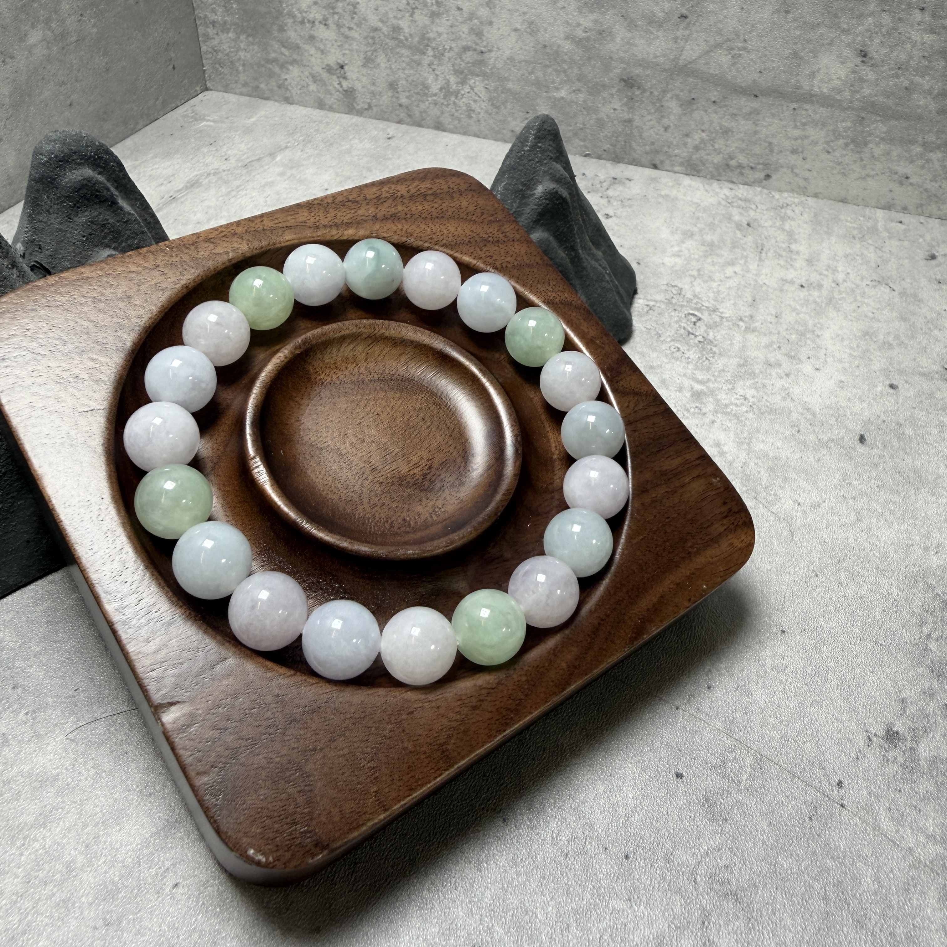 瑪卡龍翡翠手串10.8mm