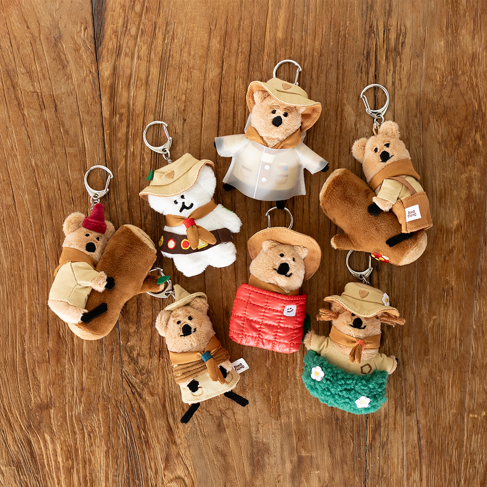 [Dinotaeng] QUOKCAMP Flatfur Keyring (6種)