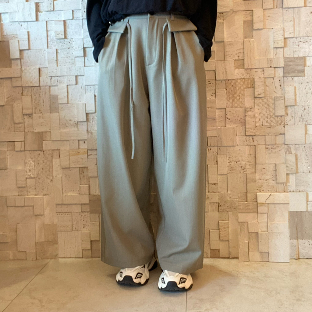 B00557 高腰直筒闊西褲