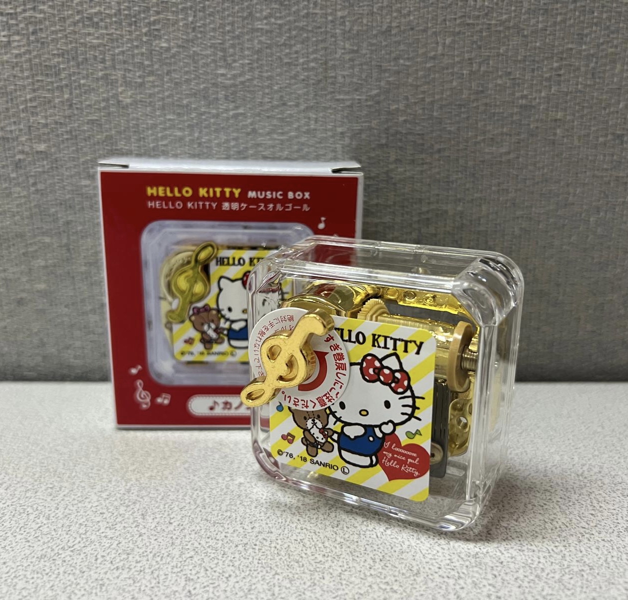 🎌日本直送🎌 Hello Kitty 透明音樂盒