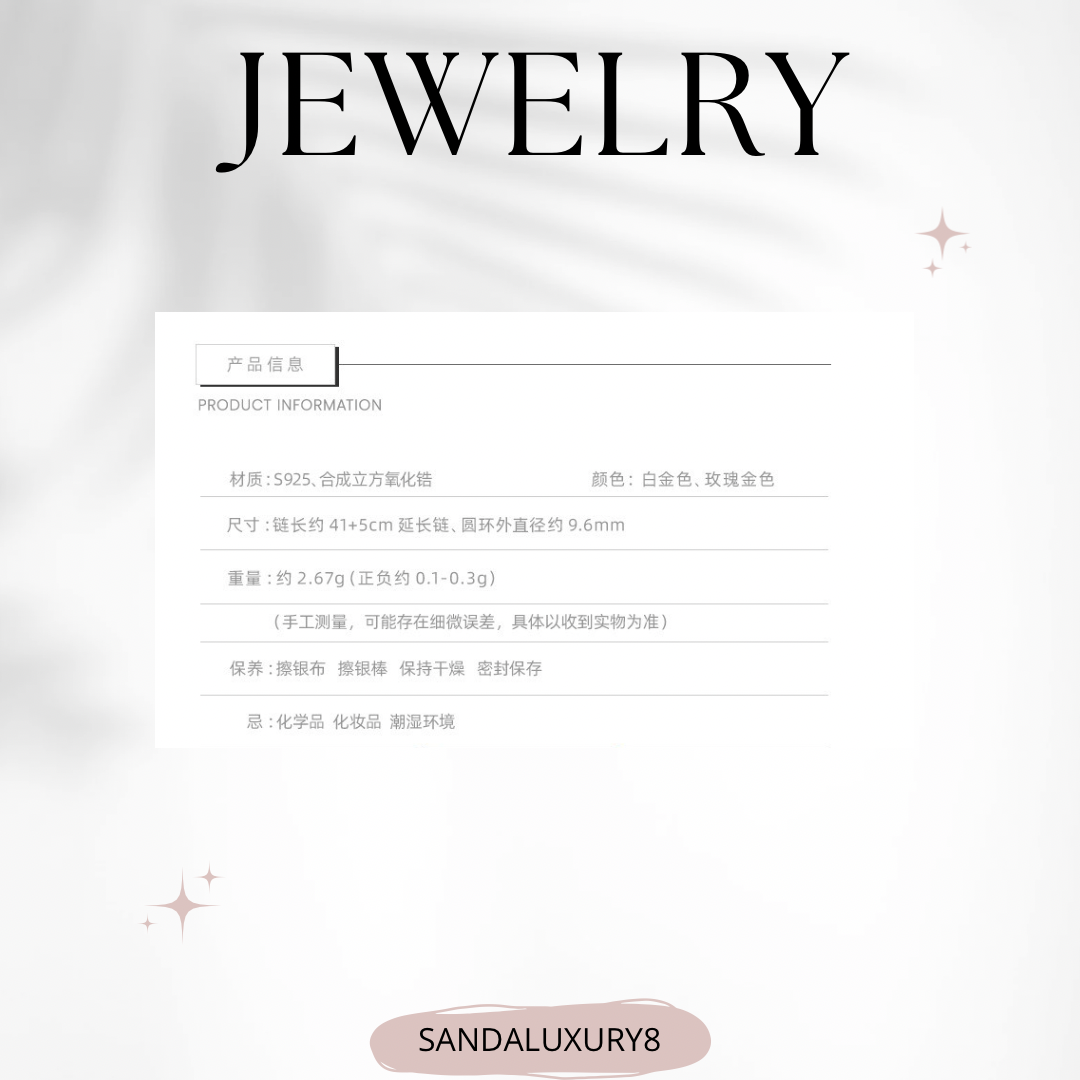 Elegant Interlocking Circles Necklace with Cubic Zirconia Stones  