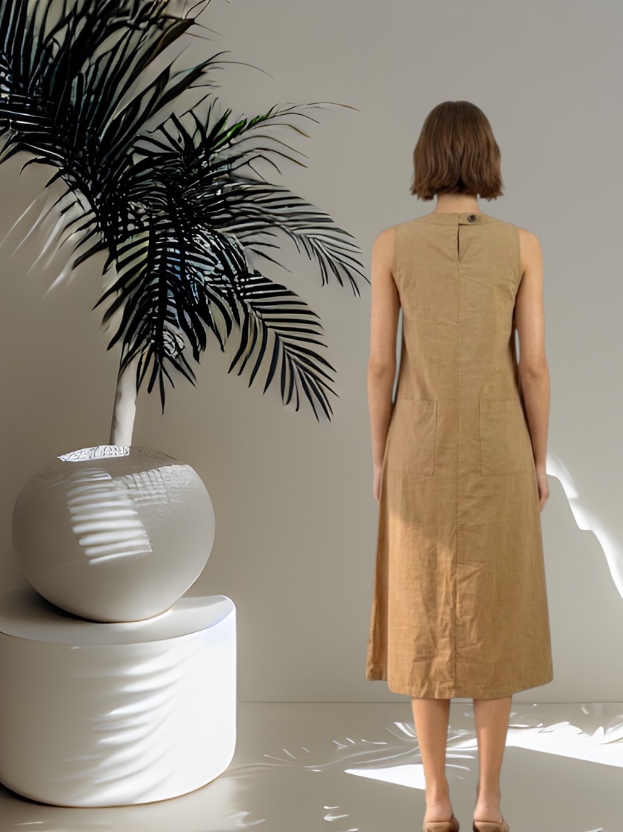 W80006 - Column Dress