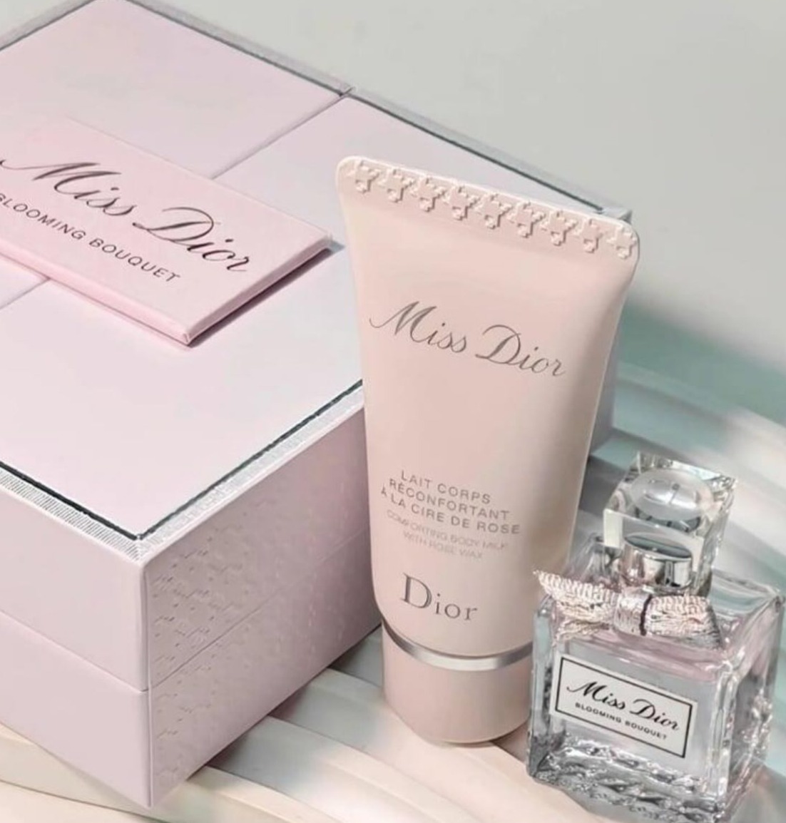 DIOR #Miss Dior花漾甜心香水套盒 (花漾甜心EDT 5ml+身體乳20ml)