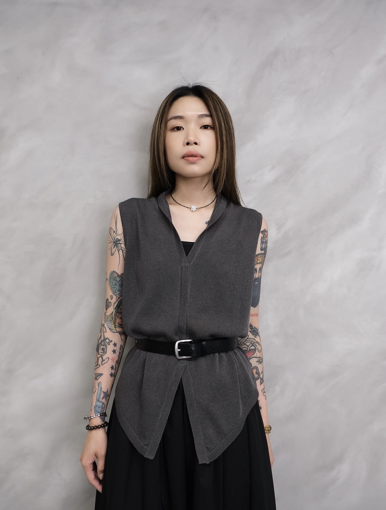 High quality v-neck knit top #top135