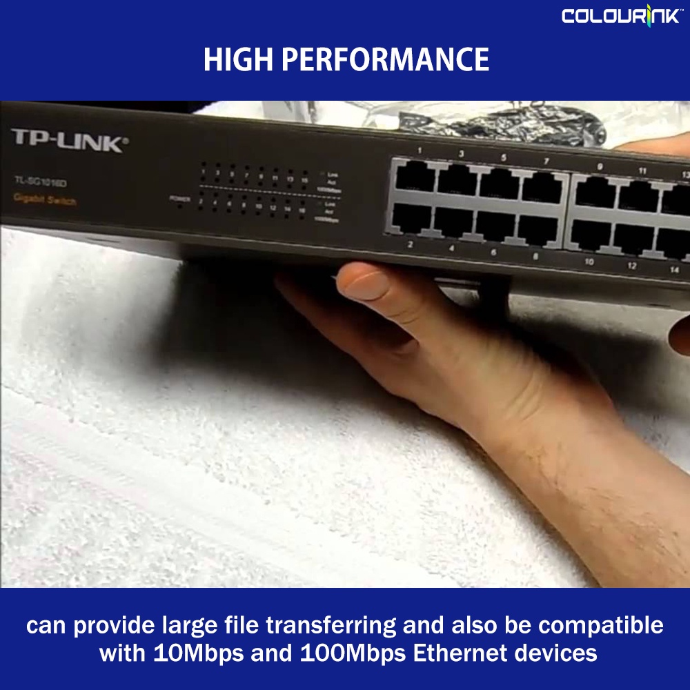 Tp-Link SG1008D SG1016D SG1024D Gigabit Port Metal Case 19" Inch Rackmount Unmanaged Switch similar SG1016 SG1024