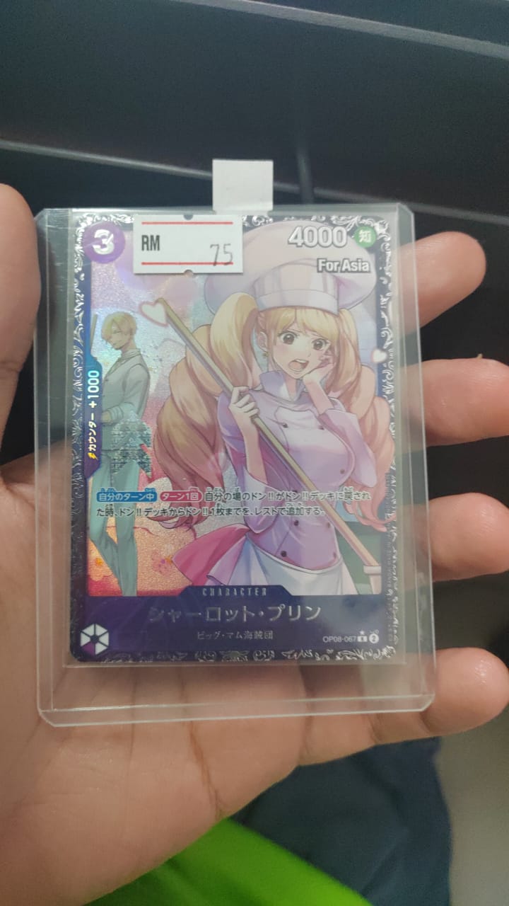 Japanese Version TCG ONEPIECE Card Game - OP08-067 PUDDING SR FOR ASIA VERSION