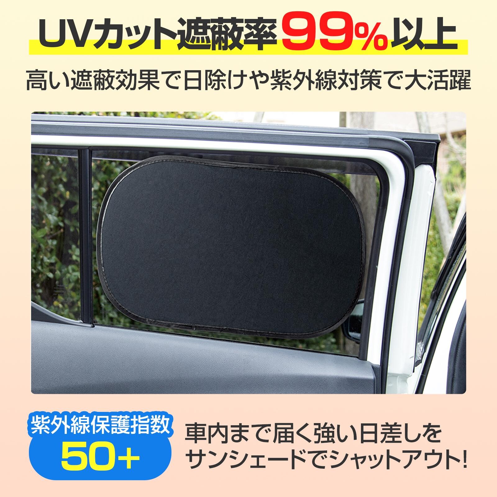 【現貨】🔥🔥【日本直送《COMO LIFE》靜電免吸盤汽車防曬隔熱遮陽貼】2枚入連收納袋
