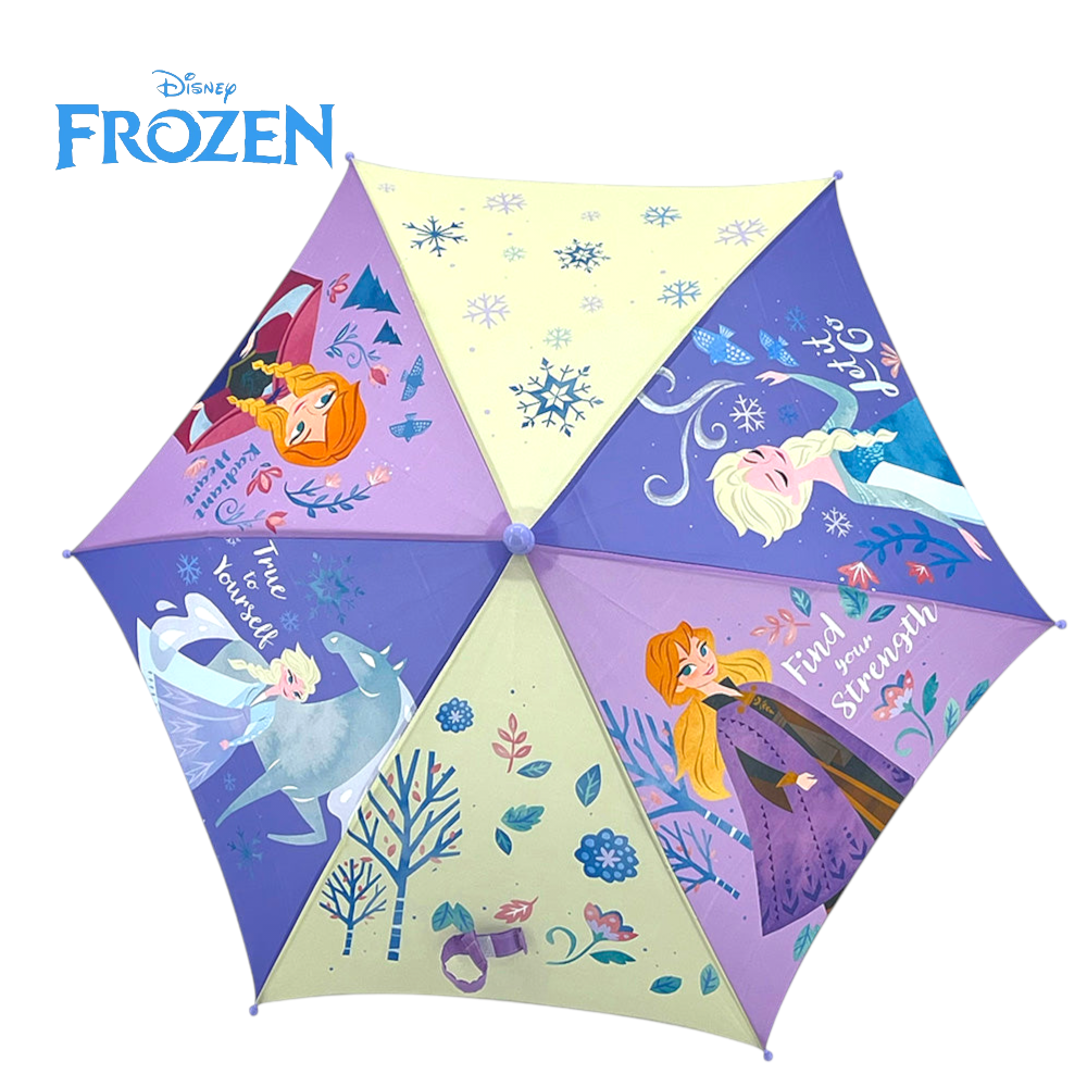 vBuy兒童雨季必備 Frozen 冰雪奇緣直遮 17吋 Disney Elsa Anna 雨傘 小童雨傘 防水安全按鈕（cos1137）
