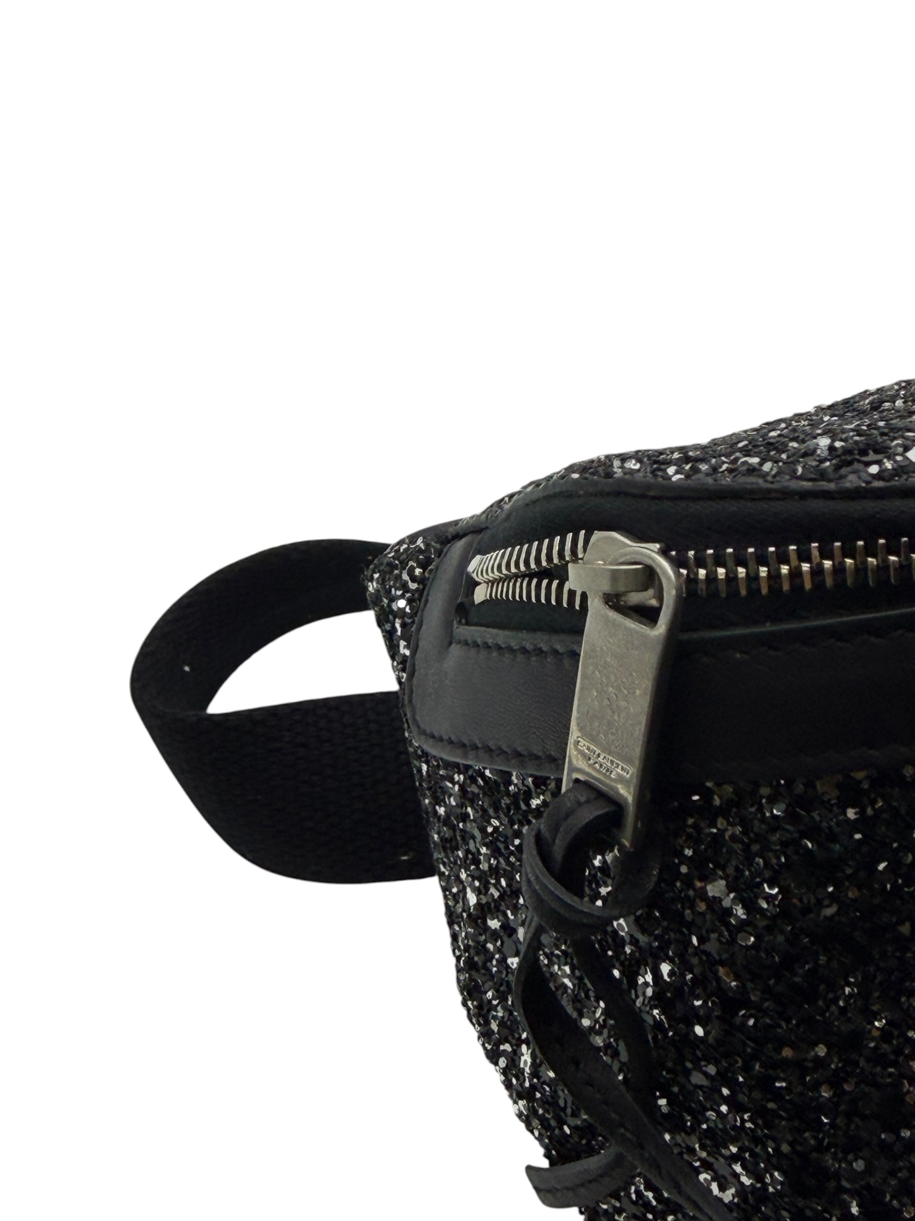 Pre-Owned YSL Metallic Black Glitter Belt Bag / Product Code: 26053013