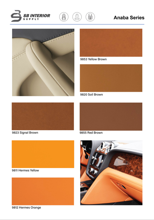 HIACE SEAT I DASHBOARD I DOOR TRIM WRAP NAPPA LEATHER