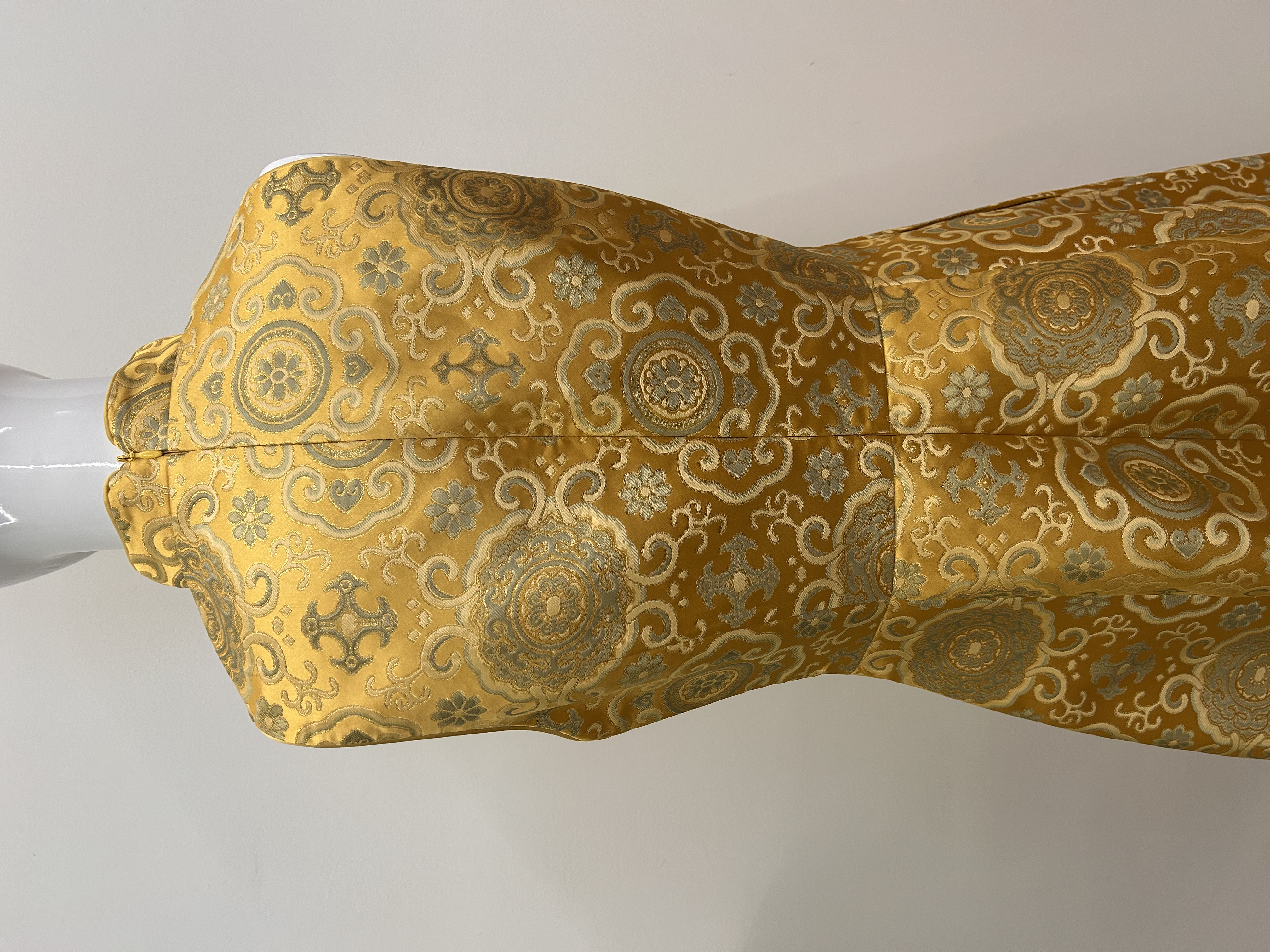 578.WB Embroidered Sleeveless A-Line Qipao