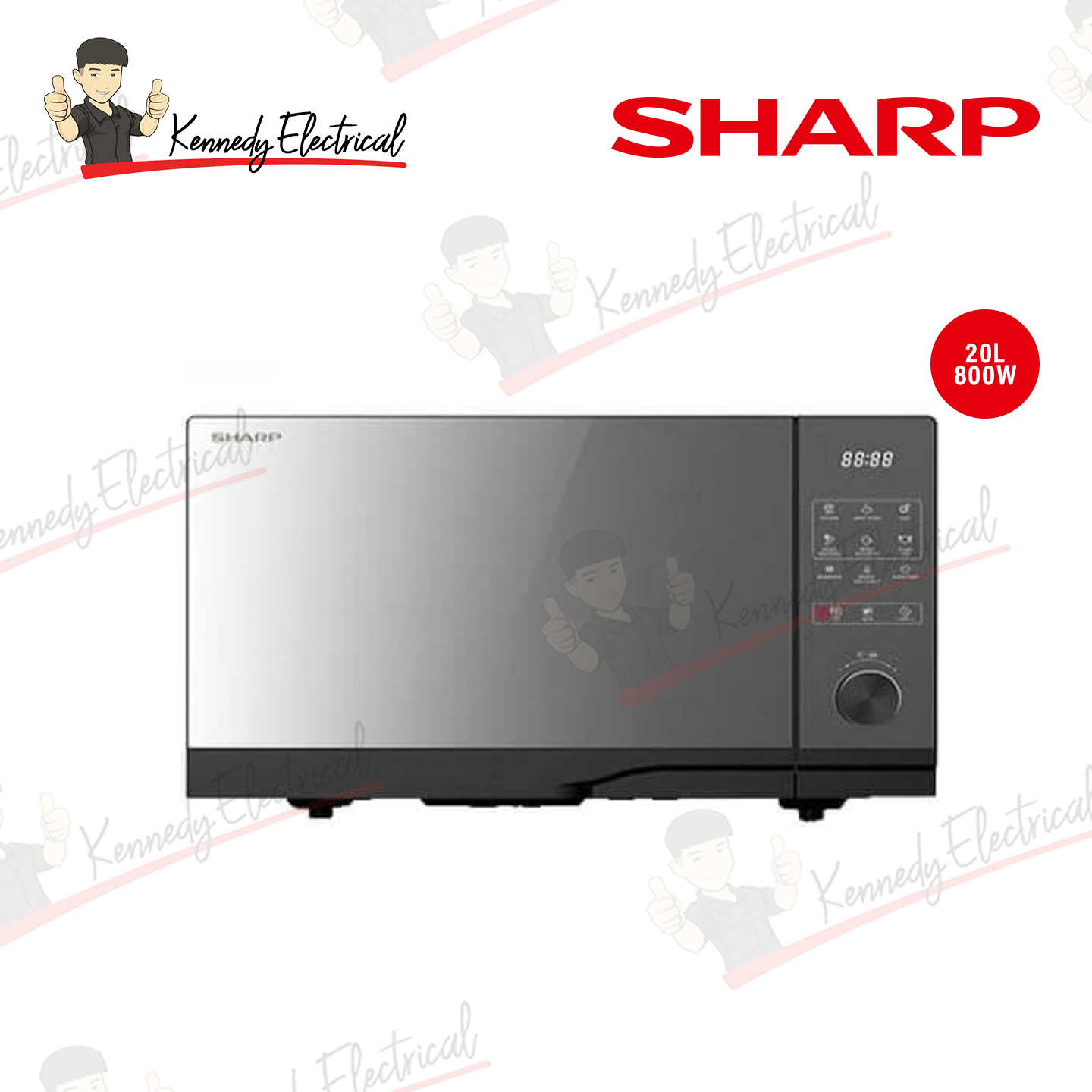 Sharp 23L Flatbed Microwave Oven (R2321FGK)