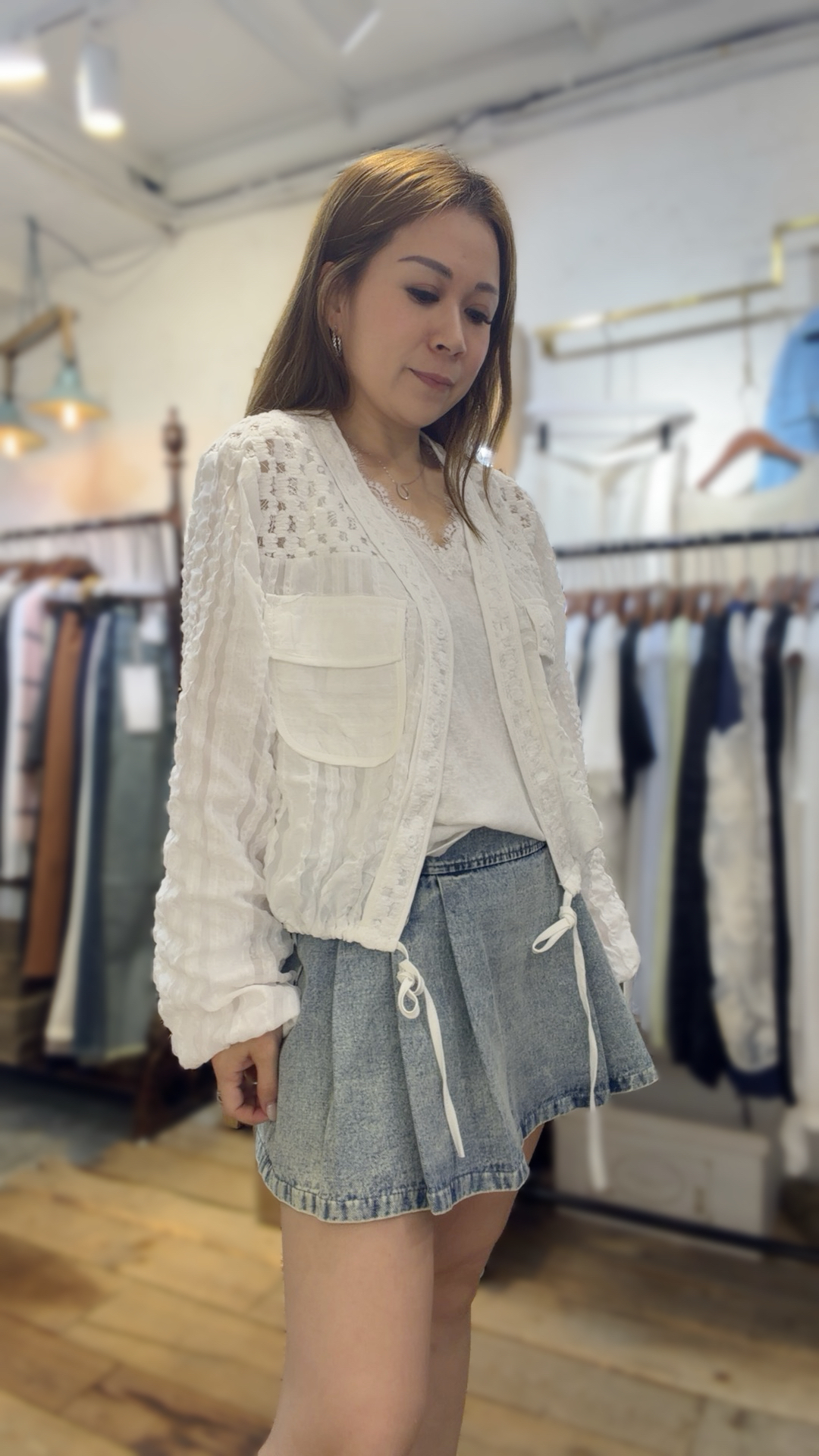 直播推介款⭐️氣質蕾絲薄外套