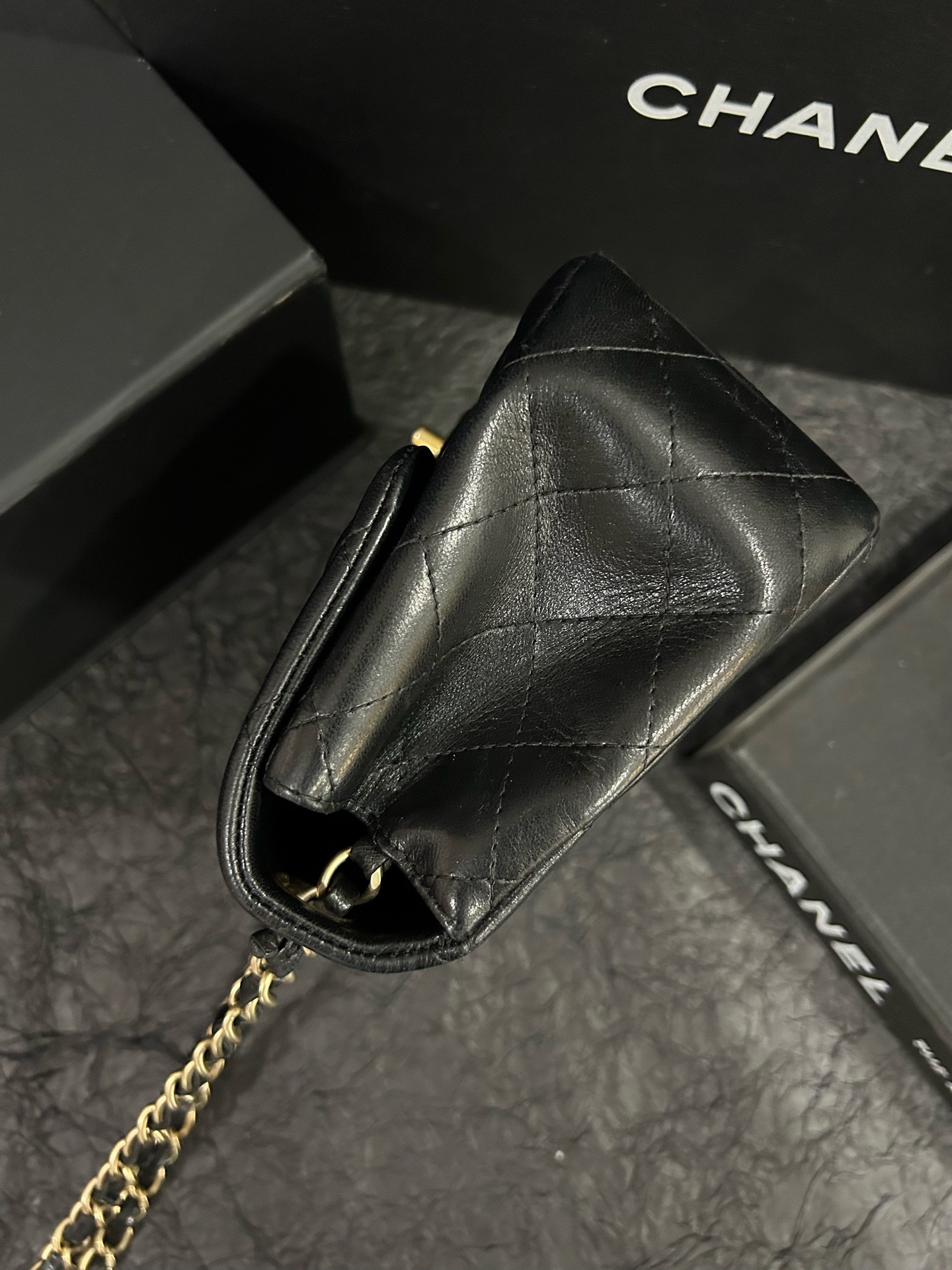 【預訂貨品】Chanel 黑金方胖子 