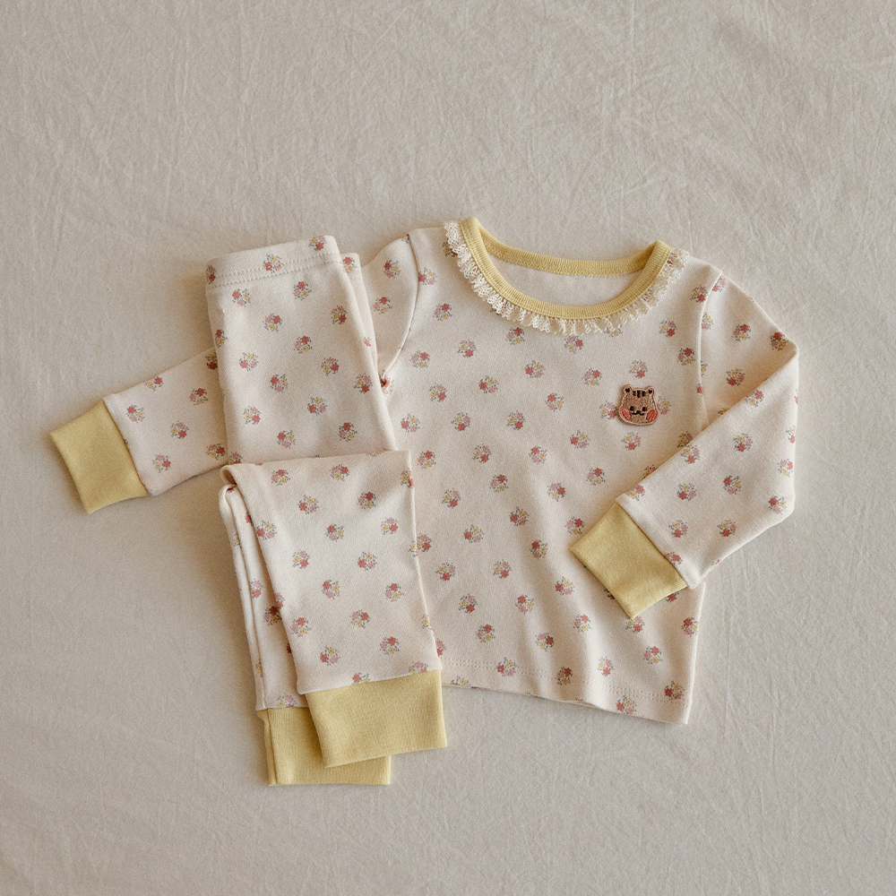 25F/W DTD夢幻花物語系列🌸-蕾絲領圈居家上下套裝 110