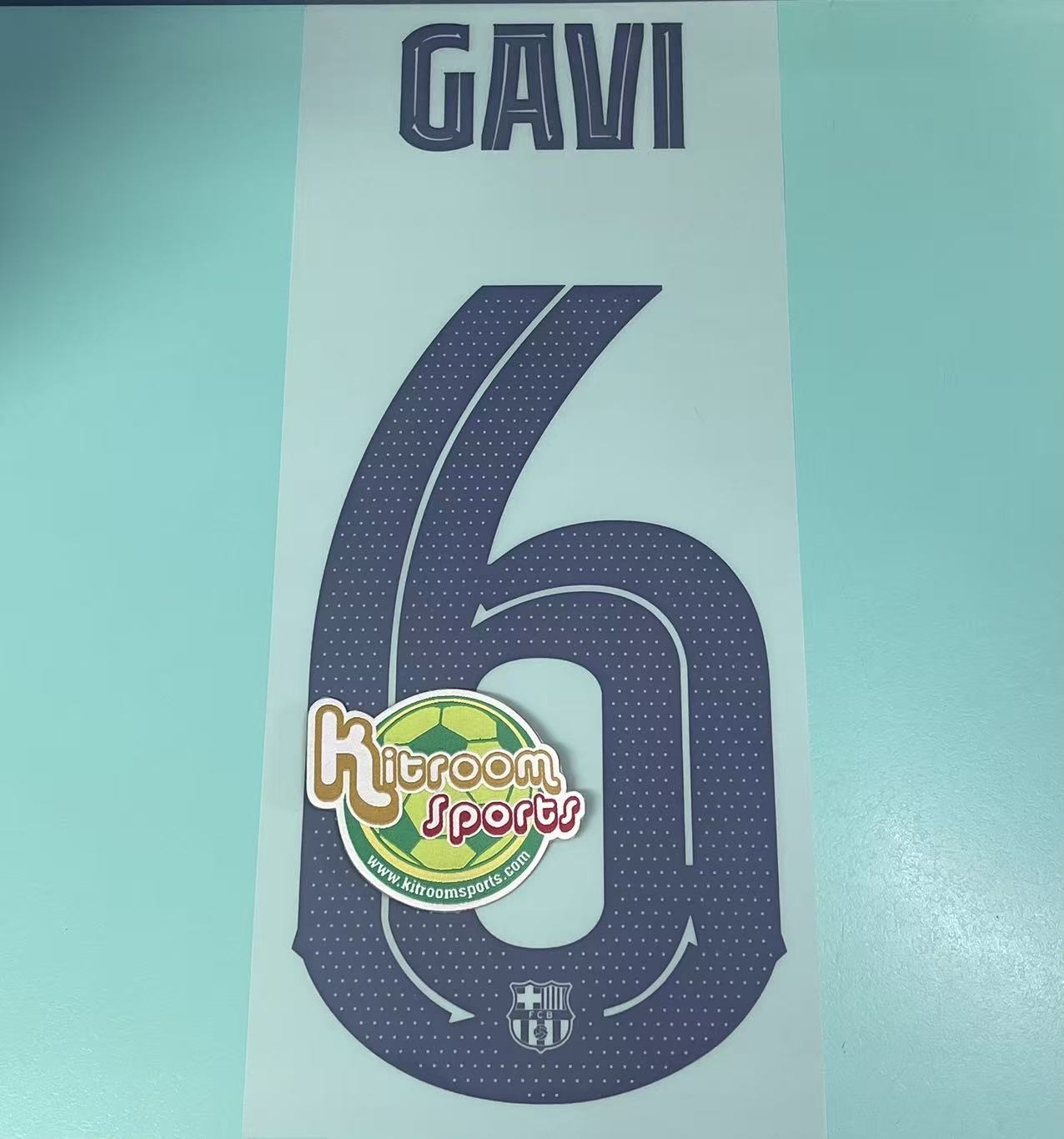 2023-24 Barcelona 4th UCL Nameset #6 GAVI