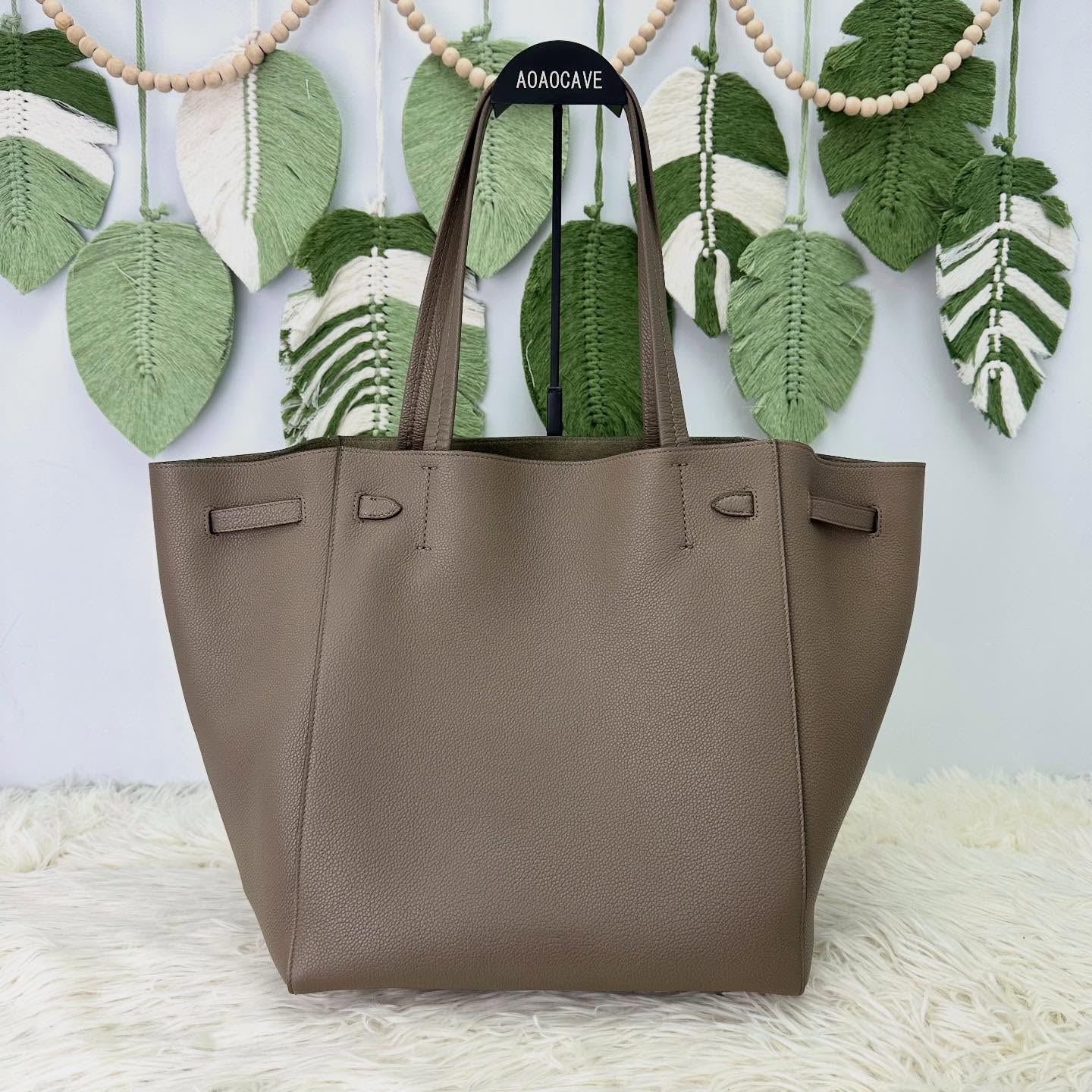 CELINE🤍PRE OWNED Cabas Phantom Small Size 大象灰 Tote Bag🤎