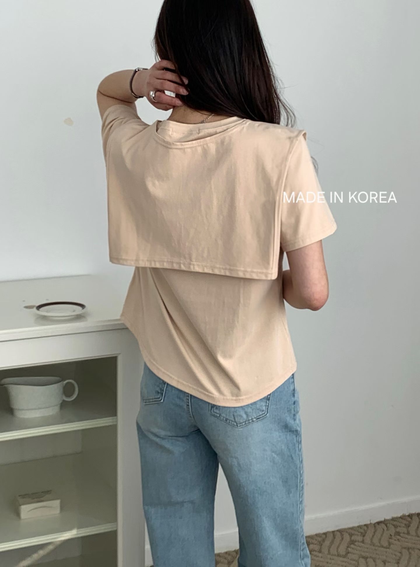 G6226 韓國🇰🇷Tee+披肩Set