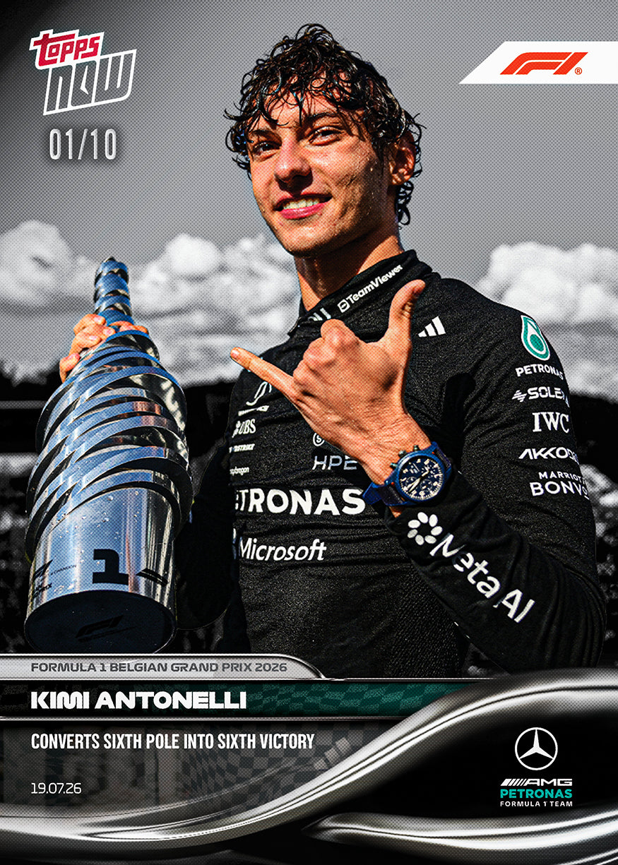 Kimi Antonelli - 2026 F1 Topps Now #48 Belgian GP 贏車卡【團購】
